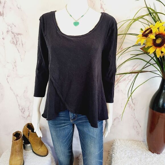 Free People cotton black top - Picture 3 of 7